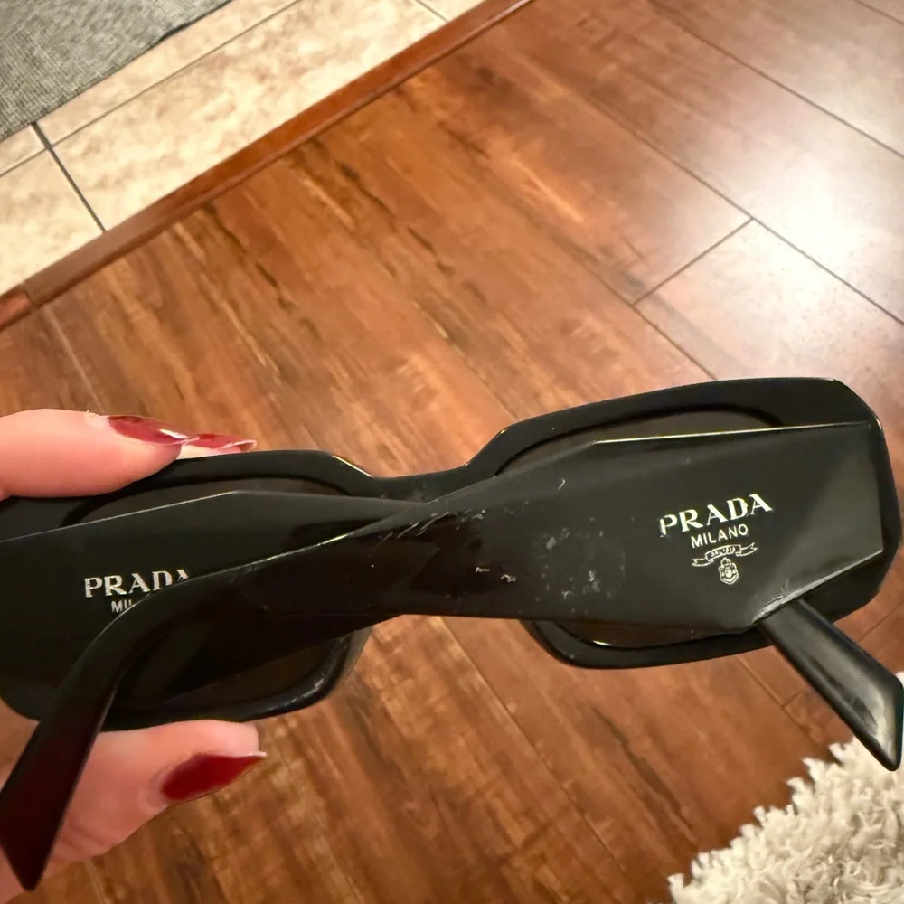 AUTHENTIC Prada Black Square Sunglasses 51mm - Picture 3 of 7